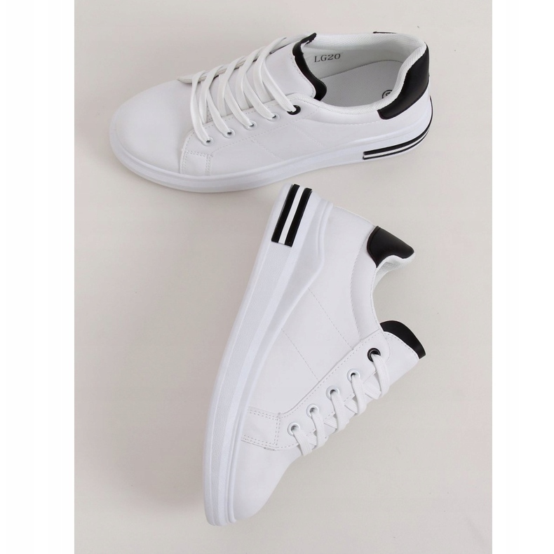 Sneakers da donna bianche LG20 BIANCO/NERO 1