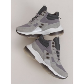Scarpe sportive alte grigie 2000-C03 Grey grigio 2