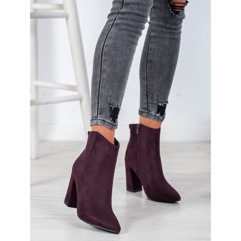 Evento stivali in spitz viola 2