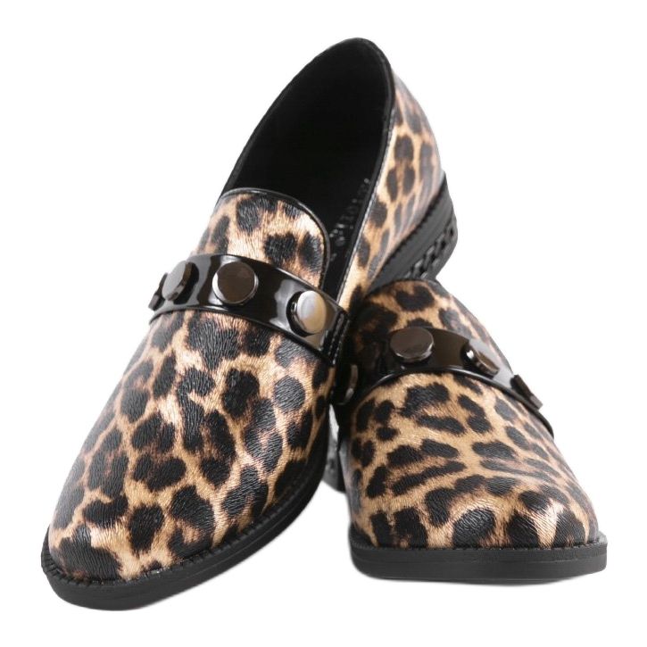 Scarpe da donna marroni C18-6257 marrone nero 2