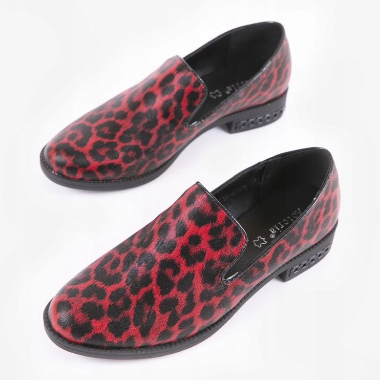 Scarpe da donna rosse C18-6527 nero rosso 2