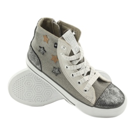 Big star 374068 sneakers con allacciatura a stella marrone grigio 2