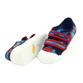 Scarpe per bambini Befado 907P114 rosso blu navy blu multicolore 4