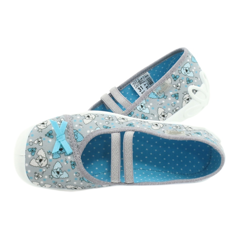Scarpe per bambini Befado 116Y274 blu grigio 5