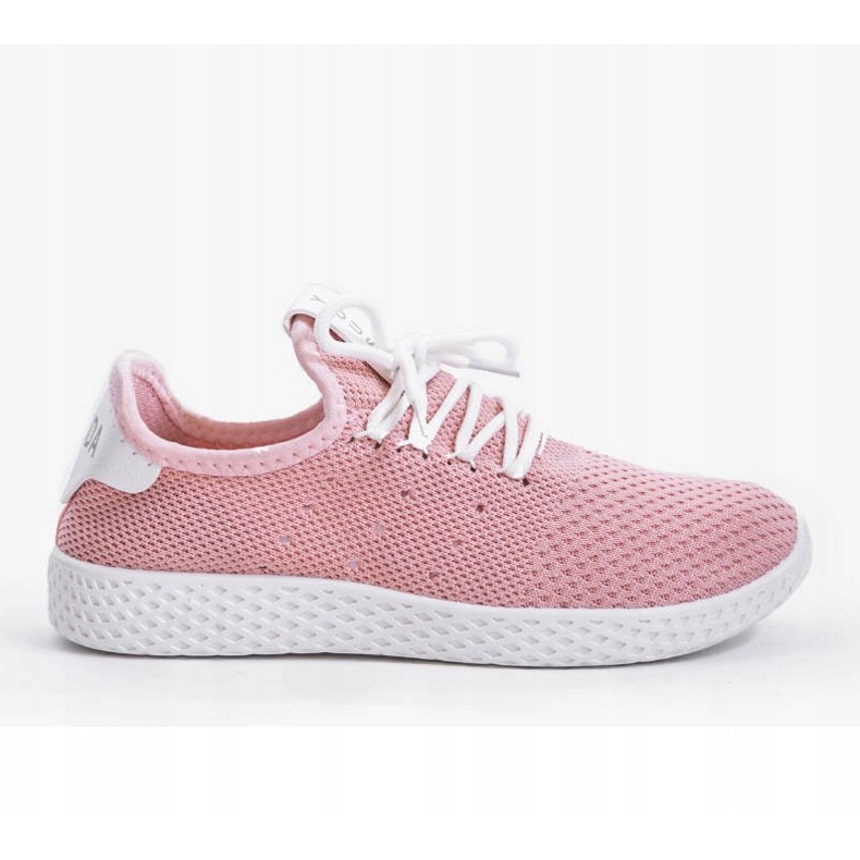 H935-5 scarpe sportive rosa slip-on 1