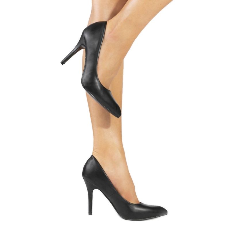 Décolleté nere opache sul tacco LEI-02-A nero 1