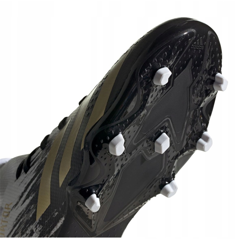 Scarpe da calcio Adidas Predator 20.3 Fg Jr FW9215 grigio/argento, bianco, nero, oro bianco 1
