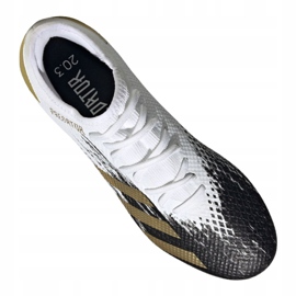 Scarpe da calcio Adidas Predator 20.3 L Fg M FW9197 bianco, oro bianco 1