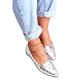 Lu Boo Ballerine da donna argento metallizzato Dianna d'argento 2