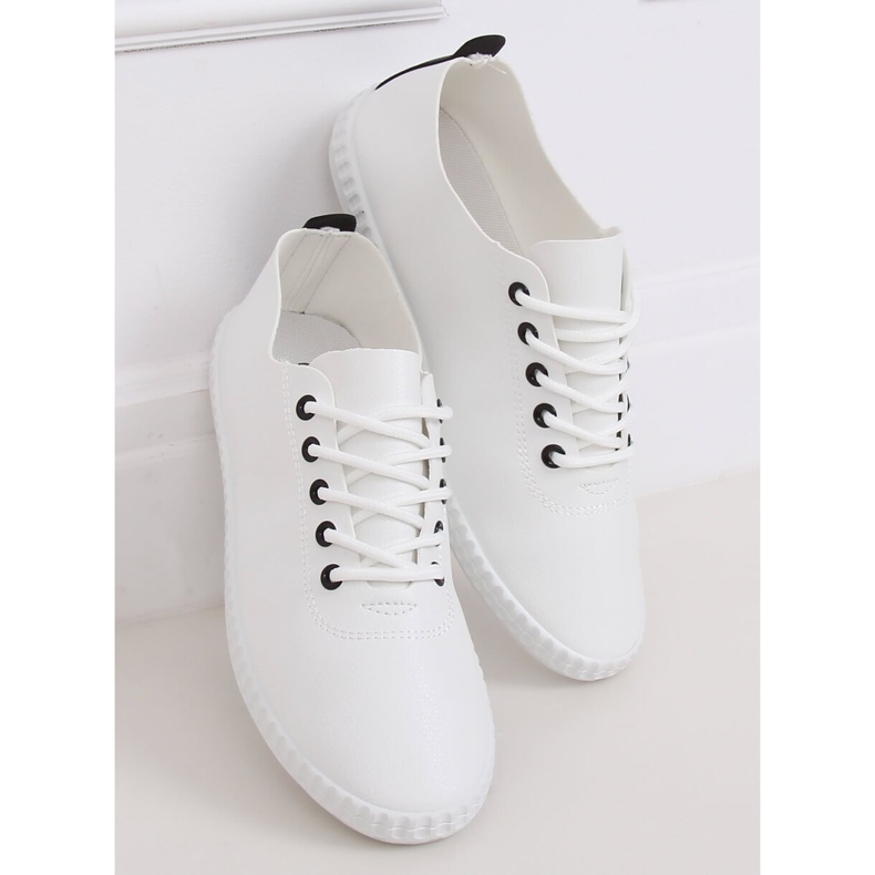 Sneakers da donna bianche e nere 6165 Black bianco nero 2