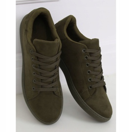 Sneakers da donna in camoscio verde 6301 Green 1