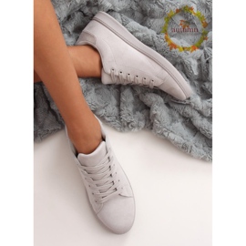 Sneakers da donna in camoscio grigio grigio 6301 1