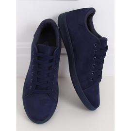 Sneakers da donna in camoscio blu navy 6301 1