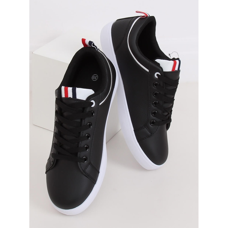 Sneakers da donna nere B0-501 Black nero 2