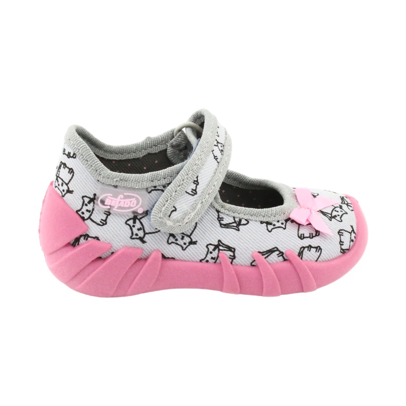 Scarpe per bambini Befado 109P198 nero rosa grigio 6