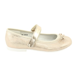 Ballerine dorate con fiocco American Club GC03 / 20 d'oro 6