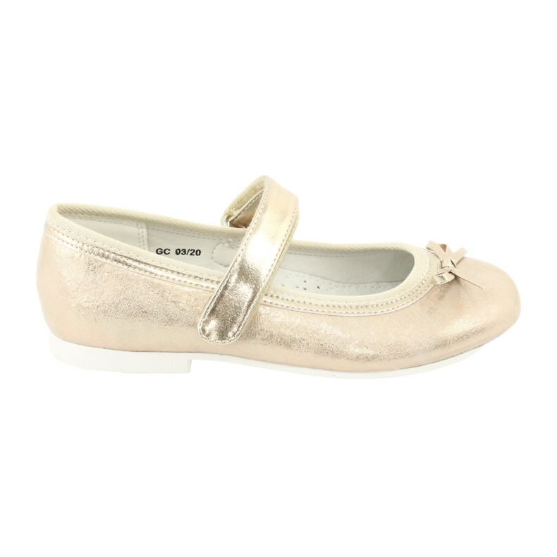 Ballerine dorate con fiocco American Club GC03 / 20 d'oro 6