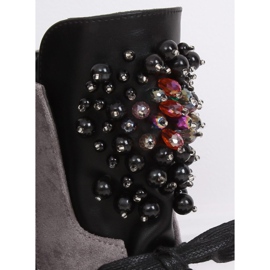 Stivali stringati grigi Workery Grey NC1062 Grey grigio 2