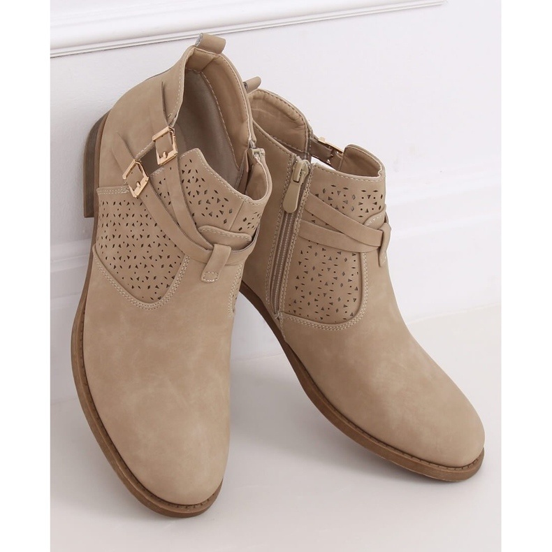 Scarpe da donna beige CH2003 Beige marrone 2