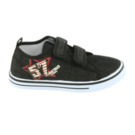 Sneakers con velcro Atletico jeans nero 7