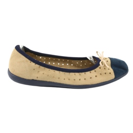 Ballerine da donna Befado 309Q006 marrone blu navy 5