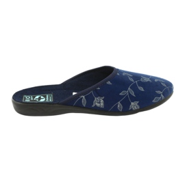 Pantofole velour Adanex 18112 blu navy nero 5