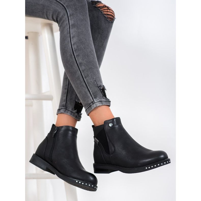 Goodin Stivali in ecopelle nero 2
