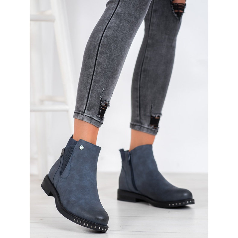 Goodin Stivali in ecopelle blu navy blu 2