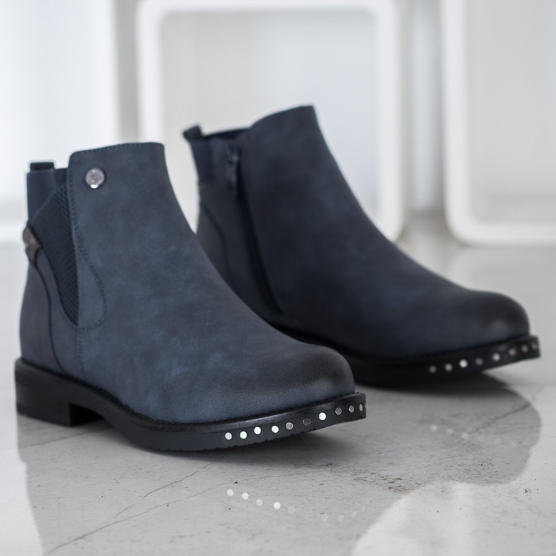Goodin Stivali in ecopelle blu navy blu 1