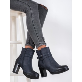J. Star Stivali casual su un post blu navy blu 1