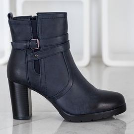 J. Star Stivali casual su un post blu navy blu 2