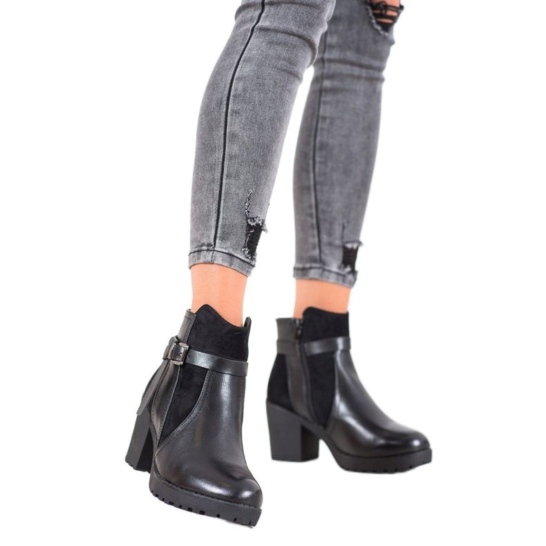 J. Star Stivali comodi sulla piattaforma nero 1