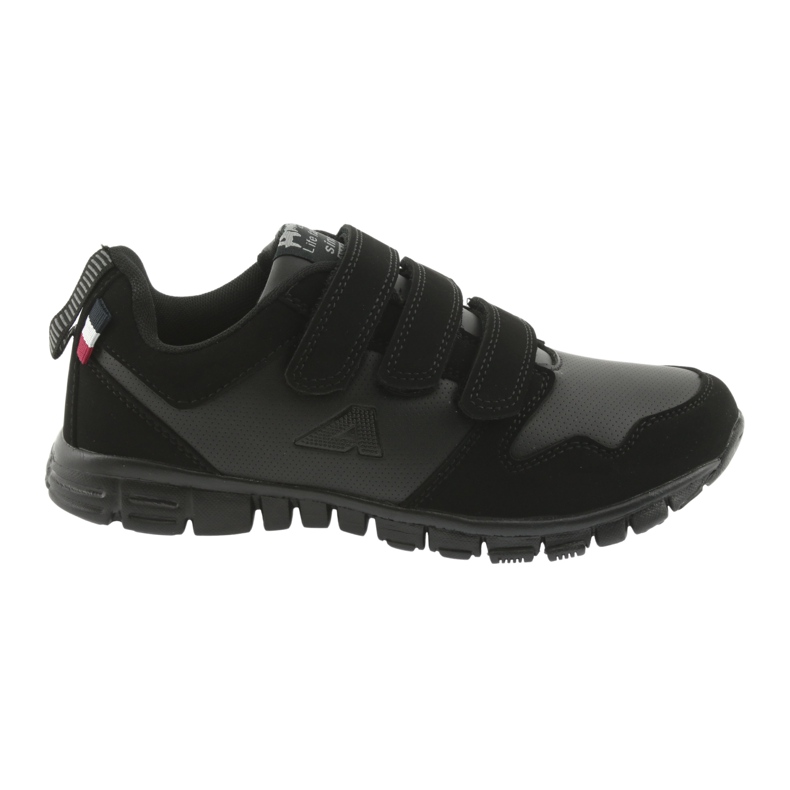 Scarpe sportive American Club FH16 con velcro nere nero 6
