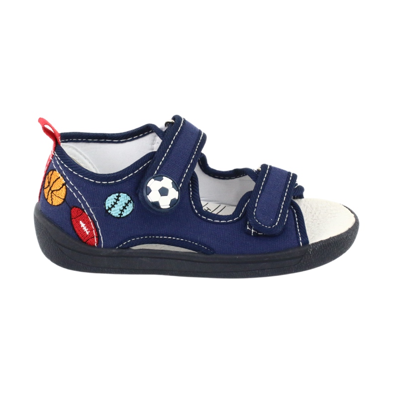 American Club Sandali ragazzi americani TEN27 pantofole a palla blu navy 5