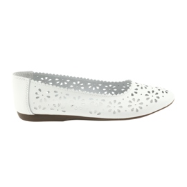 Ballerine bianche traforate Filippo 680 bianco 6