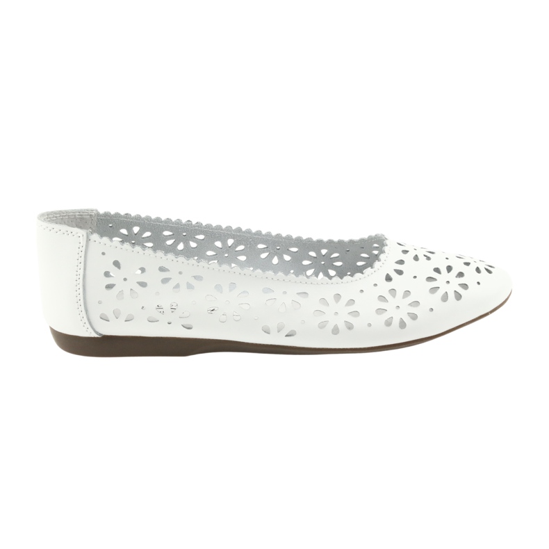 Ballerine bianche traforate Filippo 680 bianco 6