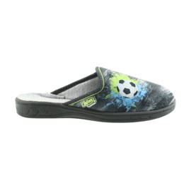 Pantofole per scarpe per bambini Befado 707Y395 blu grigio verde 6