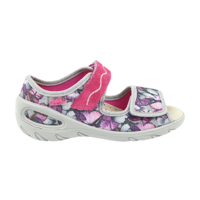 Befado scarpe per bambini sandali soletta in pelle 433X029 viola grigio rosa 5
