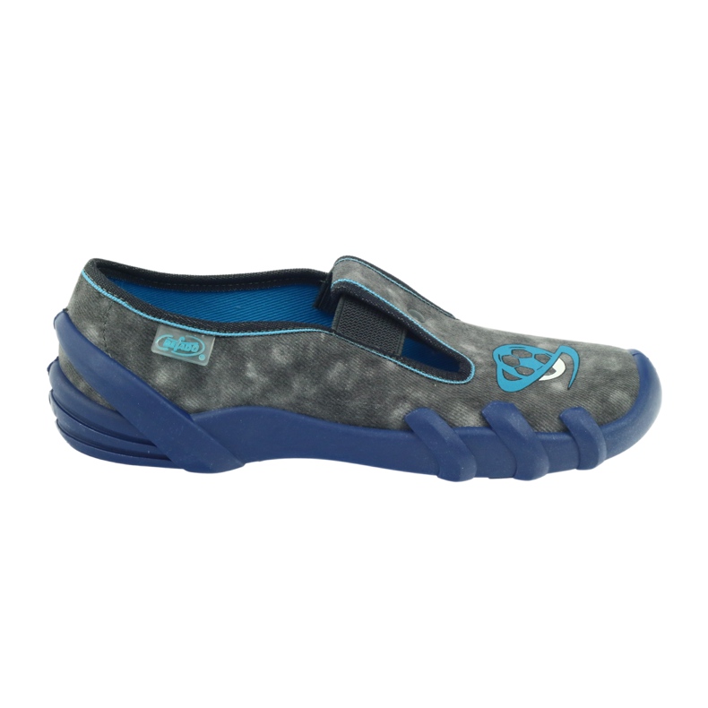 Pantofole per scarpe per bambini Befado 290y163 blu grigio 6