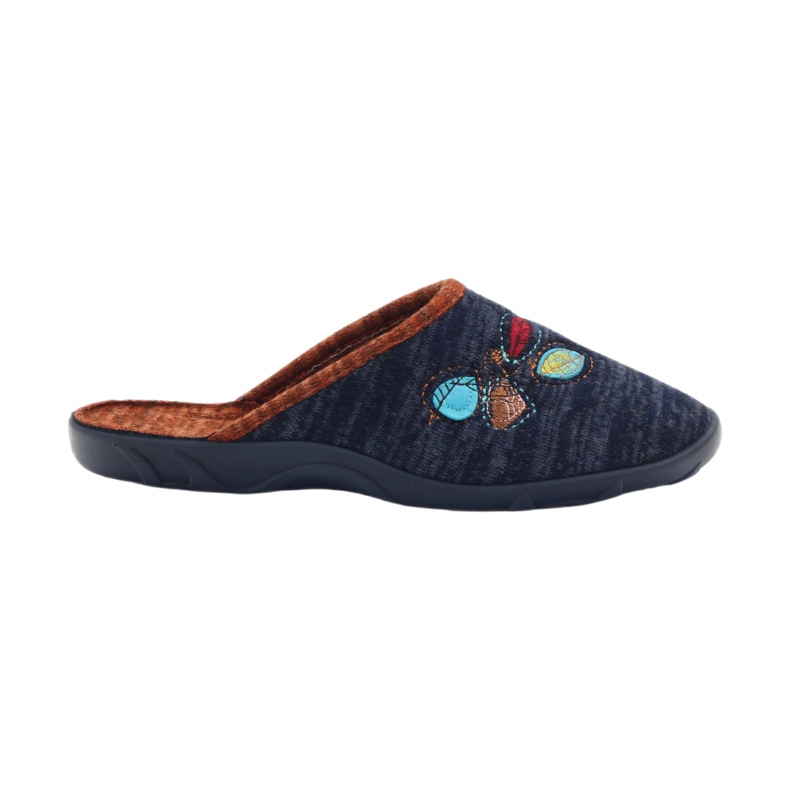 Befado scarpe da donna pantofole 235d153 pantofole marrone blu navy 5