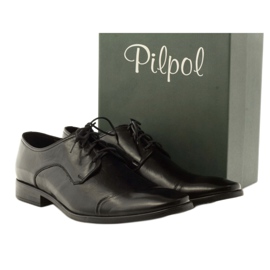 Scarpe da cerimonia in pelle Pilpol 1385 nere nero 4