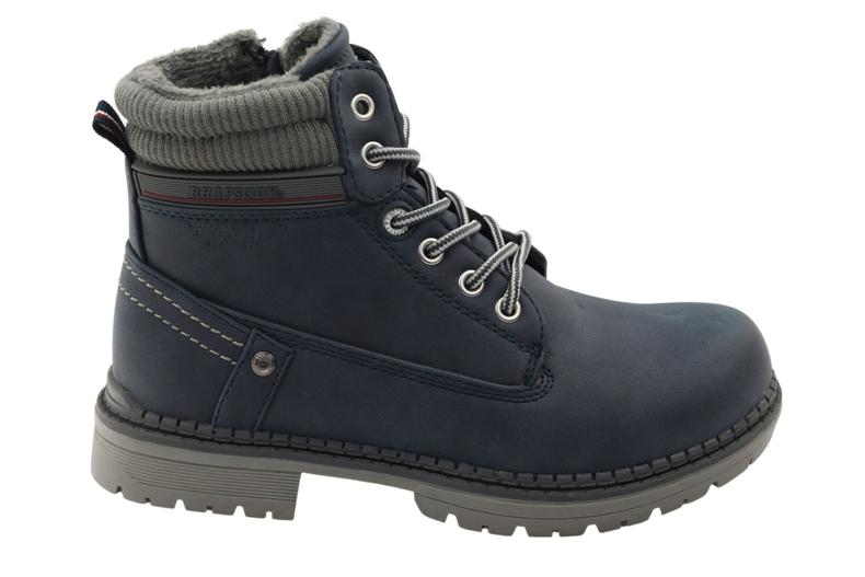 American Club Stivaletti stivaletti americani 608123 blu navy grigio 5