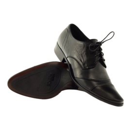 Scarpe in pelle da uomo Pilpol 1138 nere nero 2
