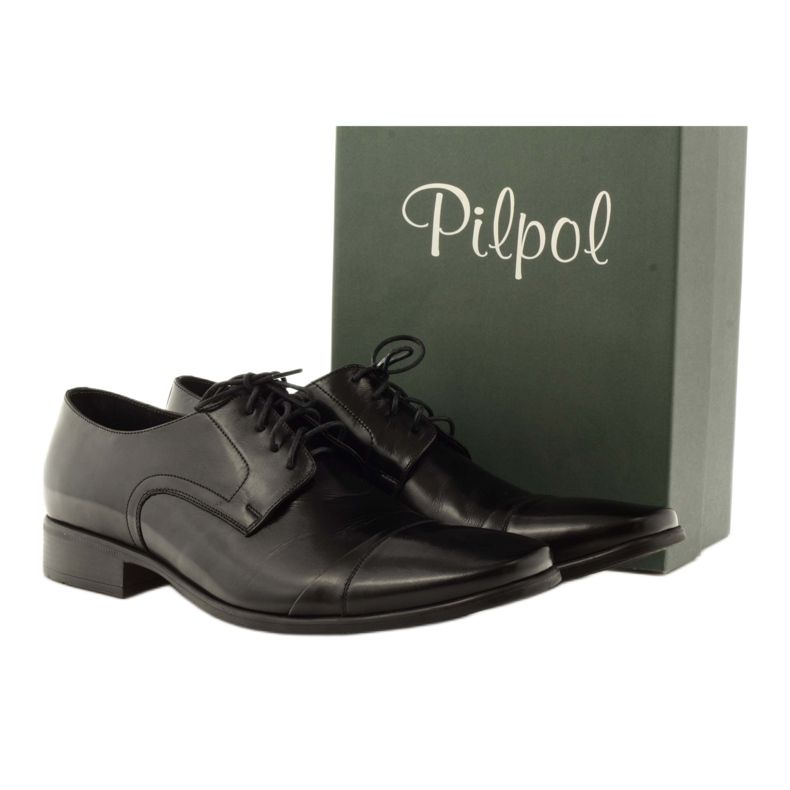 Scarpe classiche nere Pilpol L005 nero 4