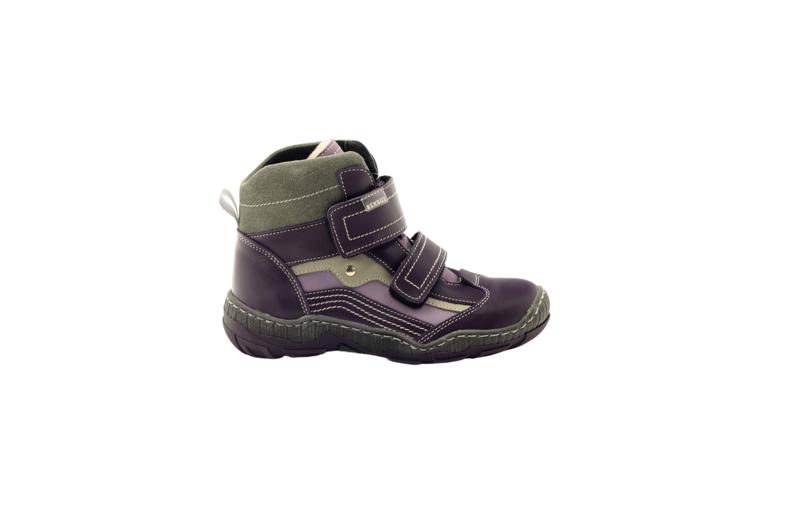 Stivali invernali da bambina Ren But 4141 viola grigio 5