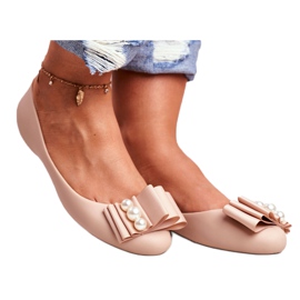 LU BOO Ballerine Gomma Meliski Fiocchi Beige Joleen 3