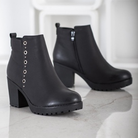 J. Star Stivaletti Neri Con Ornamento nero 1