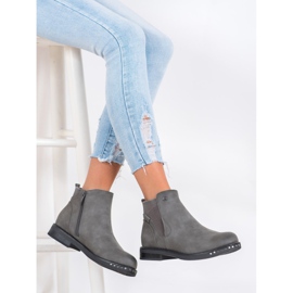 Goodin Stivali in ecopelle grigio 1