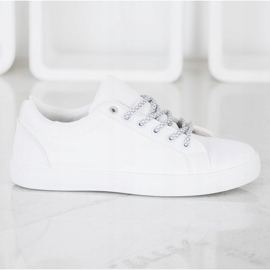 SHELOVET Sneakers Con Lacci Decorativi bianco 1