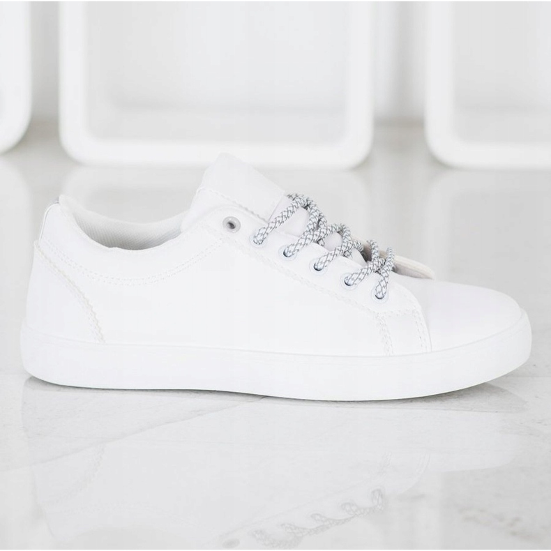 SHELOVET Sneakers Con Lacci Decorativi bianco 1